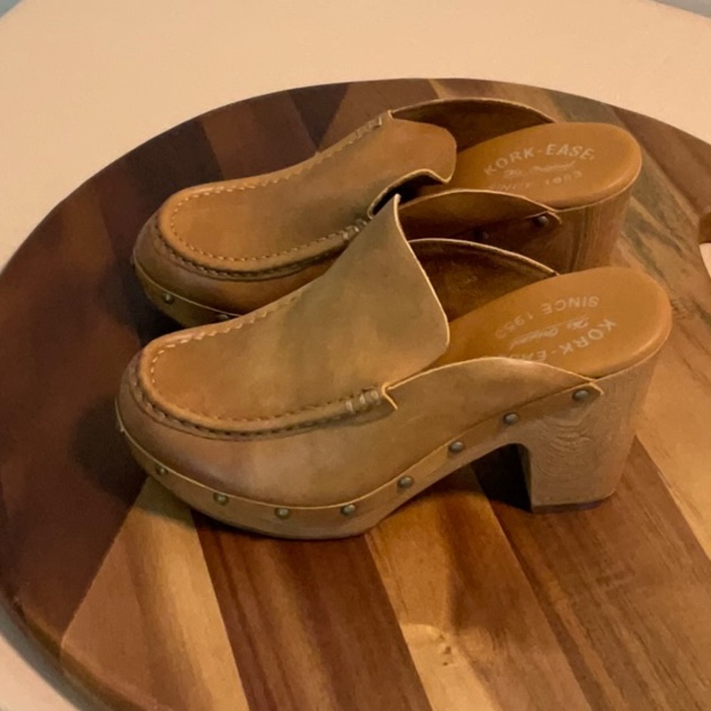 Kork-Ease Tan Mules Comfortable Stylish Footwear